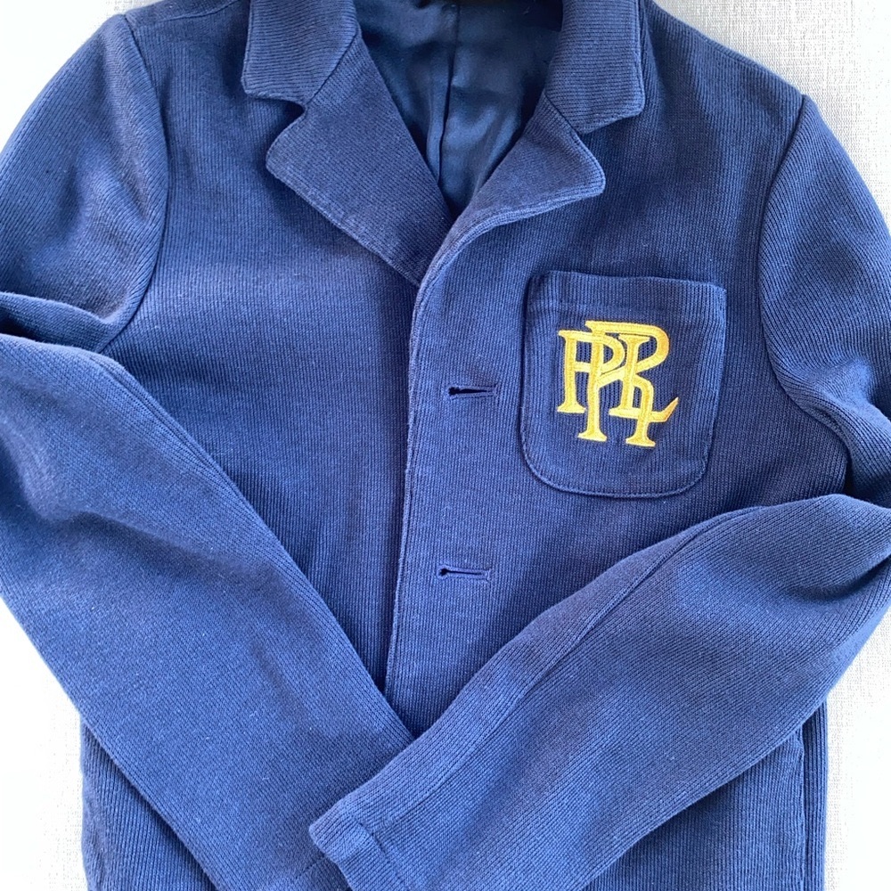 Polo by Ralph Lauren Kids Navy Blazer with Gold Logo